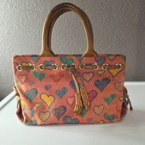 Dooney & Bourke Multicolor Heart Tote